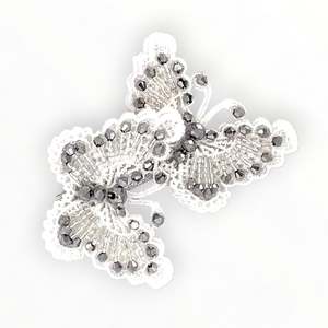 Luxury Silver Hair Accessories: The Wings of Love Silver Butterfly Hair Clip