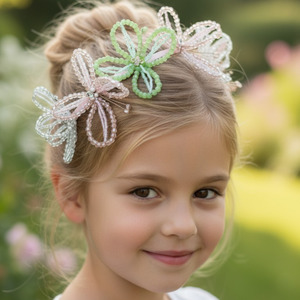 Girls Hair Accessories: Designer Girls Crystal Butterfly Headband - The Fidelia