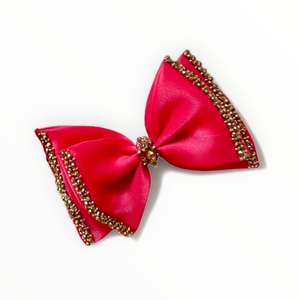 The Adelia Girls Red Bow Hair Clip