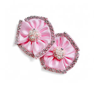 The Florian Childrens Designer Pink Flower Clip Set