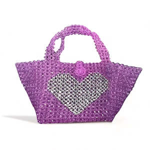 The Violet Love Heart Girls Designer handbag