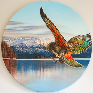 Lake Wānaka in Flight Print Sierra Roberts Art