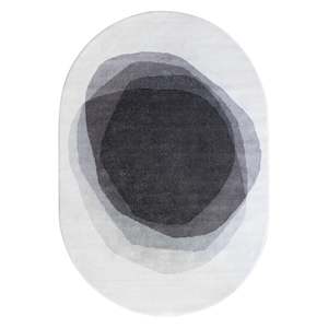 Shapes: Osaka Oval Cream/Charcoal Rug
