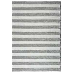 Outdoor: Coast Outdoor Stripe Charcoal Rug