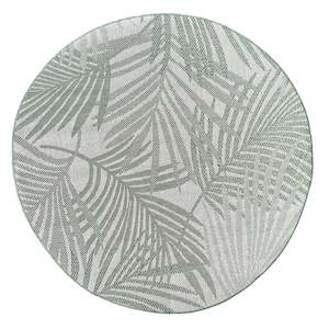 Outdoor: Milos Palm Green Round Rug