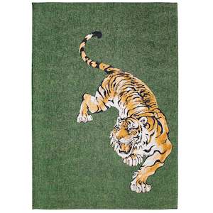 Small: Pop Tiger Green On Fire 9388