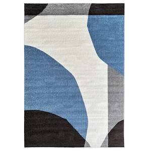 Extra Large: Ascot Circles Alaskan Blue Rug