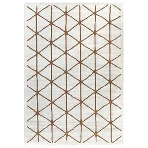 Modern Contemporary: Brax Grid Copper Rug
