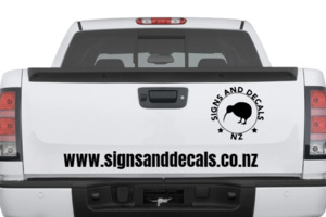 Products: Custom Vehicle Lettering & Logo - SignsAndDecals.co.nz
