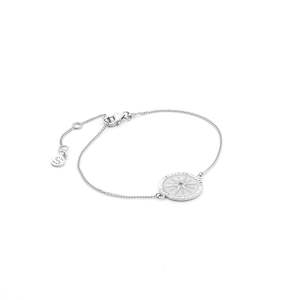 Bracelets: Guiding Star / Bracelet / White Enamel + Silver