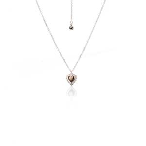 Bridal: Amour Necklace Smokey Quartz + Silver
