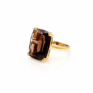 Best Sellers: Goddess Ring Smokey Quartz + Gold