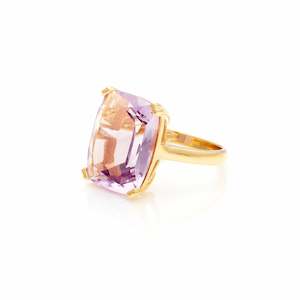 Best Sellers: Goddess Ring Brazilian Amethyst + Gold