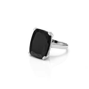 Forever Ring: Goddess Ring Black Onyx + Silver