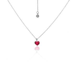 Aphrodite / Heart Necklace / Ruby Quartz + Silver