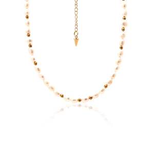 Pearls: Celine Choker / Necklace / Pearl + Gold