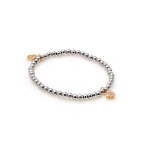 Nova Two-Tone / Bracelet / CZ + Silver + Gold