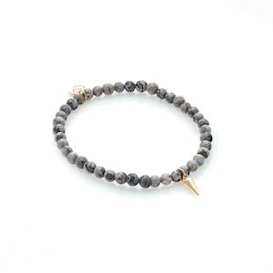 In The Detail Bracelet Landscape Jasper + Gold