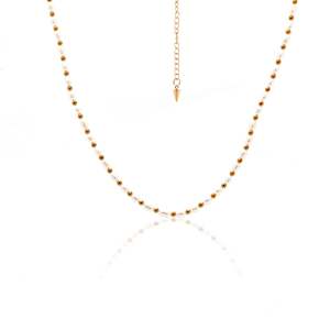 Icons: Amalfi Necklace Pearl + Gold