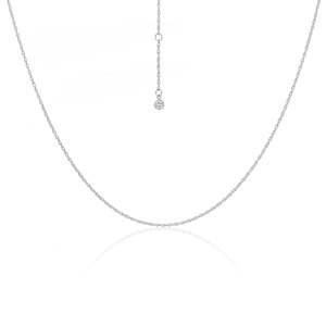Couples Necklaces: Fine Rope Necklace Silver