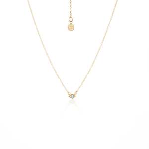 Couples Necklaces: Superfine Keepsake Necklace Blue Topaz + Gold