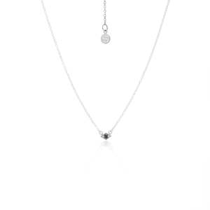 Superfine Keepsake Necklace Black Spinel + Silver