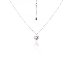 Lamour: Amour Necklace Brazilian Amethyst + Silver