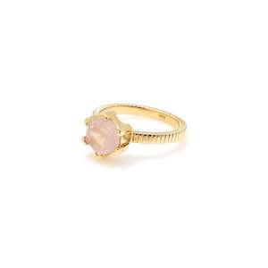 Spring Edit: Harmony Ring Rose Quartz + Gold