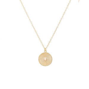 Bridal: Solace Necklace Rose Quartz + Gold