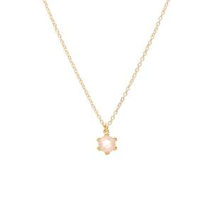 Bridal: Harmony Necklace Rose Quartz + Gold
