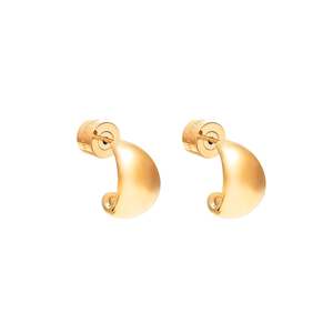 Dynamic Small Hoop Earrings Gold