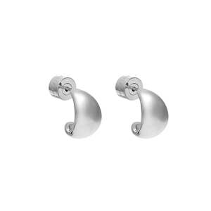 Dynamic Small Hoop Earrings Silver