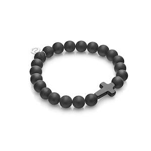 Men's Edit / Triumph / Bracelet / Black Onyx + Silver