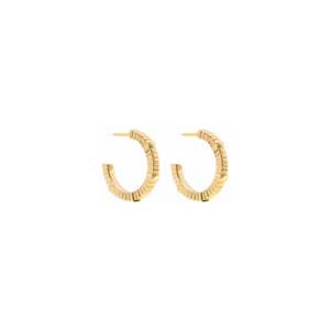 Womens Earrings: Unity Hoop Earrings Gold