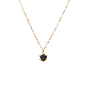 Best Friends Necklaces: Harmony Necklace Black Spinel + Gold
