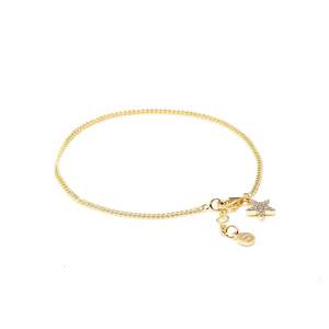 Étoile Bracelet CZ + Gold
