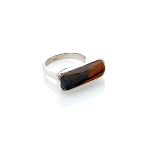 Grace Ring Tiger's Eye + Silver