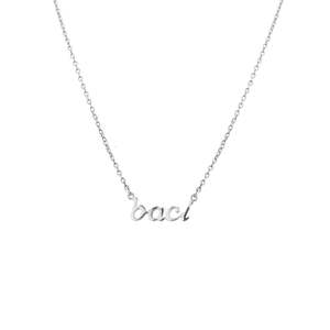 Superfine Baci Necklace Silver