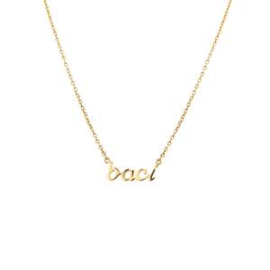 Superfine Baci Necklace Gold
