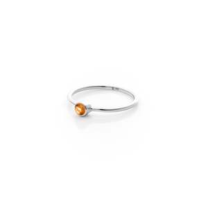 Pistil Ring Citrine + Silver