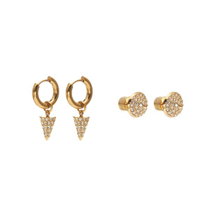 Jewellery Sets: Voltage Earring Set Gold