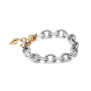 Best Sellers: Forged Two-Tone Bracelet Silver + Gold