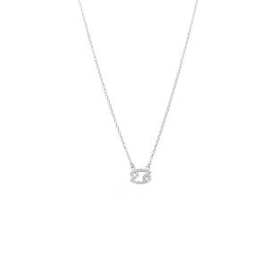 Cancer Necklace CZ + Silver