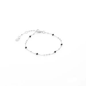 Gifts Under 200: Dotty Bracelet Black Spinel + Silver