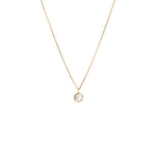Mini Harmony Necklace Crystal Quartz + Gold