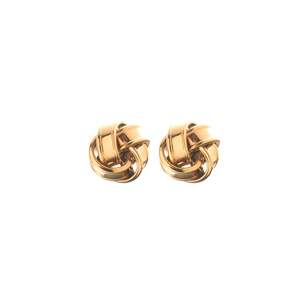 Knot Stud Earrings Gold