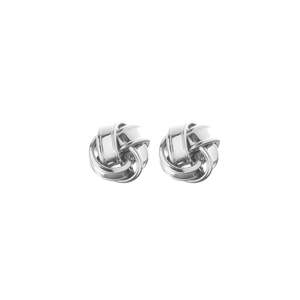 Stud Earrings: Knot Stud Earrings Silver