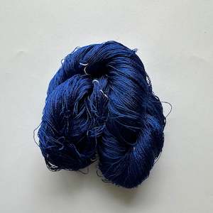 Mulbery Silk Yarn: COBALT MULBERRY SILK YARN
