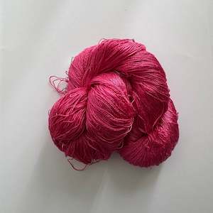 Mulbery Silk Yarn: CERISE MULBERRY SILK YARN