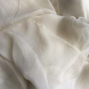 OYSTER CRINKLE SILK CHIFFON